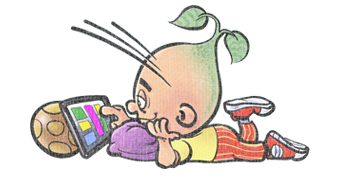 Kinderen & de Tabletnek / Ipad-rug